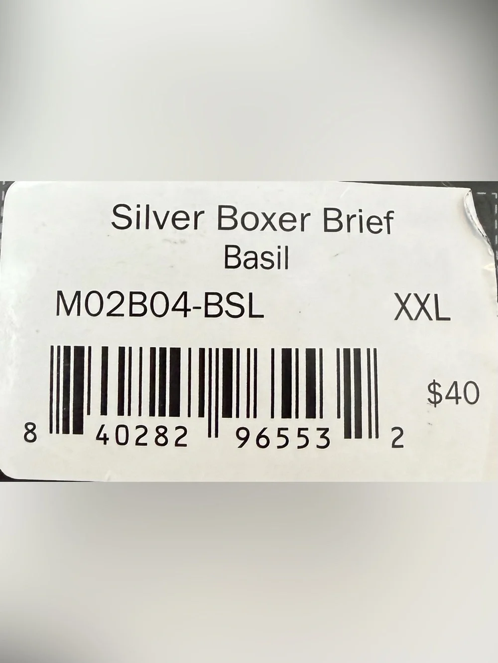 Mack Weldon Silver Boxer Briefs - Basil (XXL)